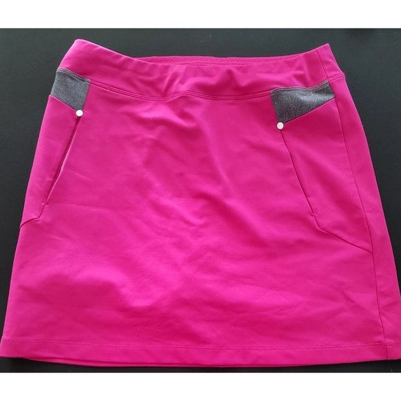 Women's DryTec Golf Activeware Pink Gray Skort Skirt Sz S/P Tennis Cutter & Buck - Picture 3 of 9